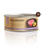Grandorf влажный корм класса холистик, филе тунца с мидиями в собственном соку для кошек, 70 г